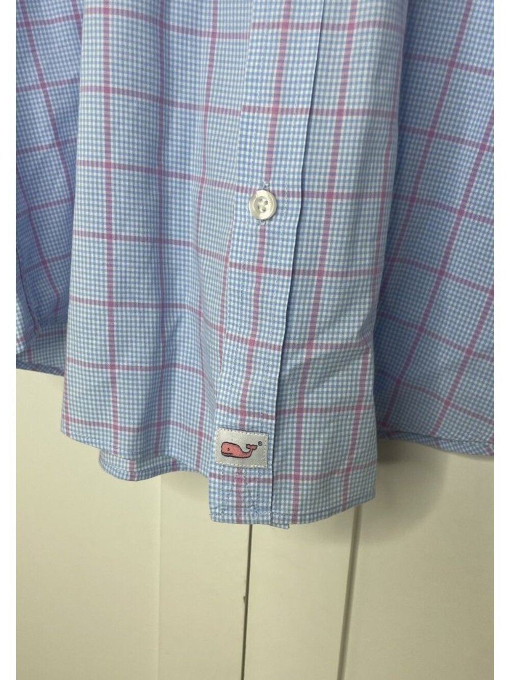 Vineyard Vines Mens Blue Slim Fit Murray Button Down Long Sleeve Shirt Size XL - Picture 3 of 8